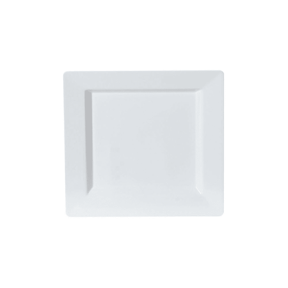 White Plate Square 7.25in 10ct