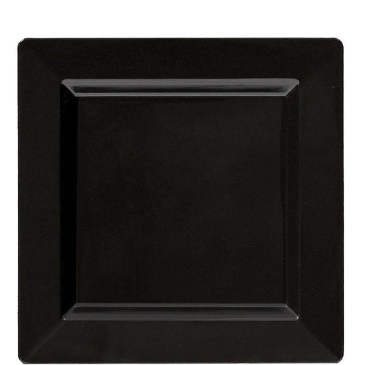 Black Plate Square 7.25in 10ct