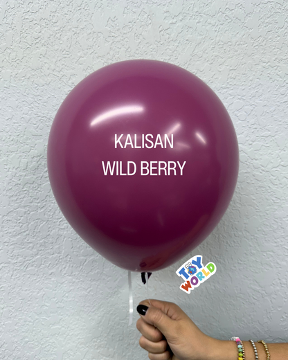 Globos de látex retro de frutos del bosque de Kalisan de 12 pulgadas, 100 unidades