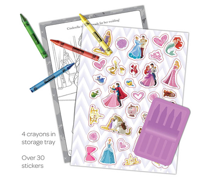 Disney Princess Color and Activity Book W Crayons