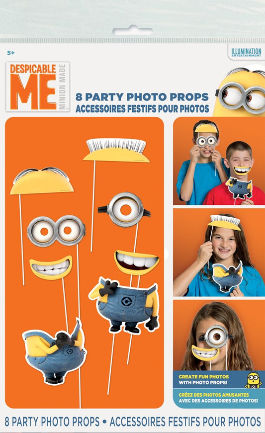 Despicable Me Photo Booth Props, 8ct