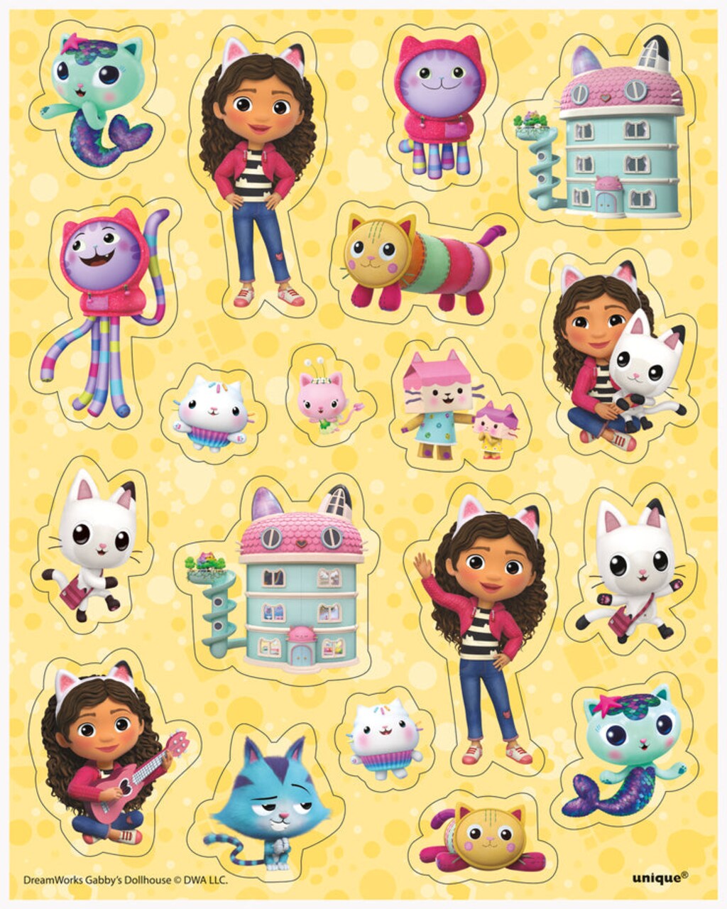 Gabbys Dollhouse Sticker Sheets 4ct