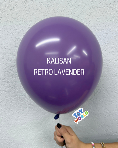 Globos de látex retro lavanda Kalisan de 12 pulgadas, 100 unidades