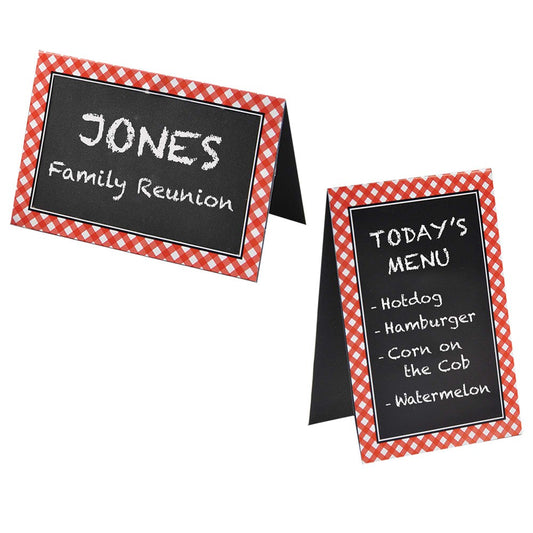 Picnic Party Chalkboard Tent Cards 8ct