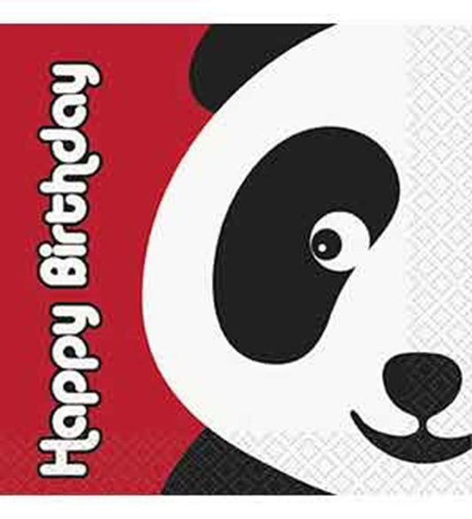 Servilleta Cumpleaños Panda (S) 16ct