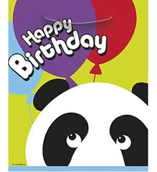 Bolsa de botín de panda de cumpleaños, 8 unidades