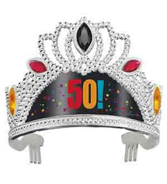 Tiara de alegría de cumpleaños 50