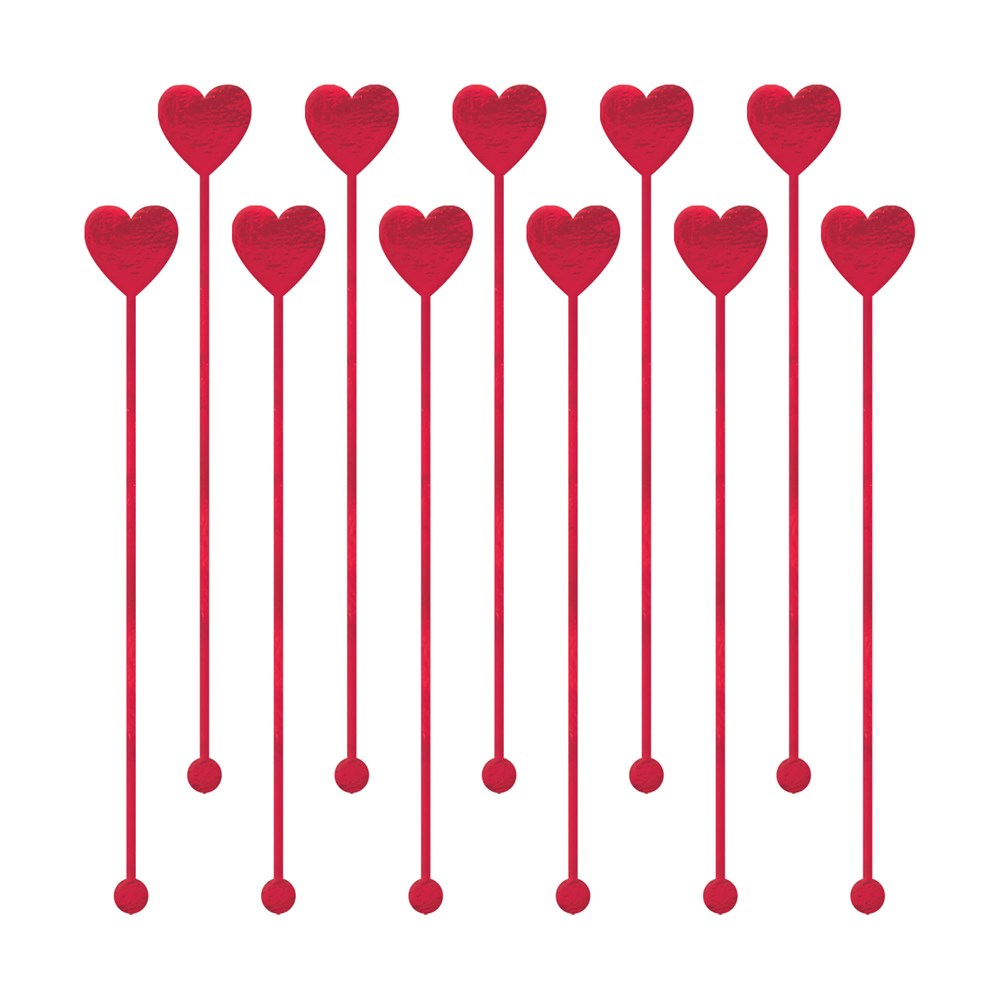 Heart Drink Stirrers