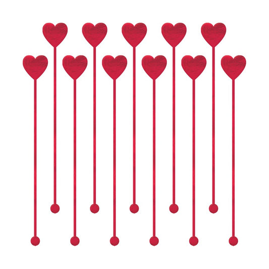 Heart Drink Stirrers