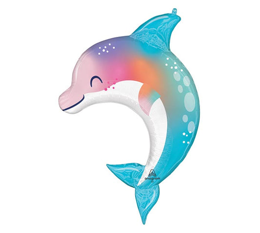 Anagram 33 inch Dolphin Under The Foil Balloon 1ct