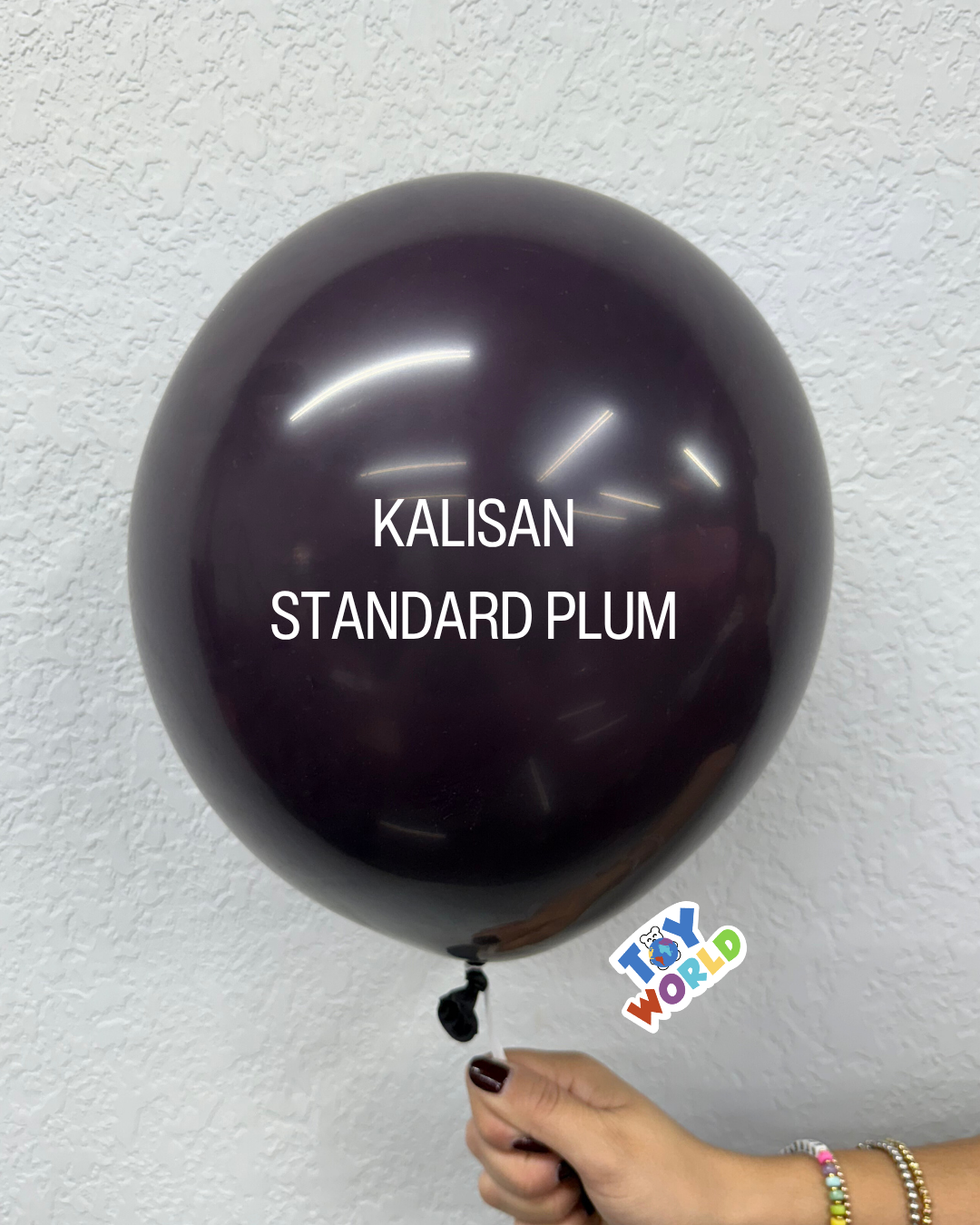 Globos de látex ciruela estándar Kalisan de 12 pulgadas, 100 unidades