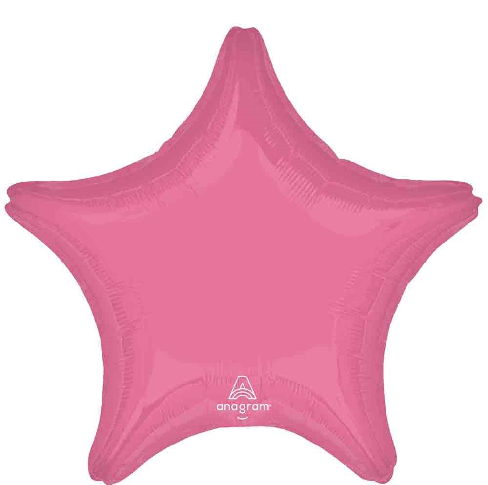 Anagram 19 inch Vibrant Pink Star Foil Balloon