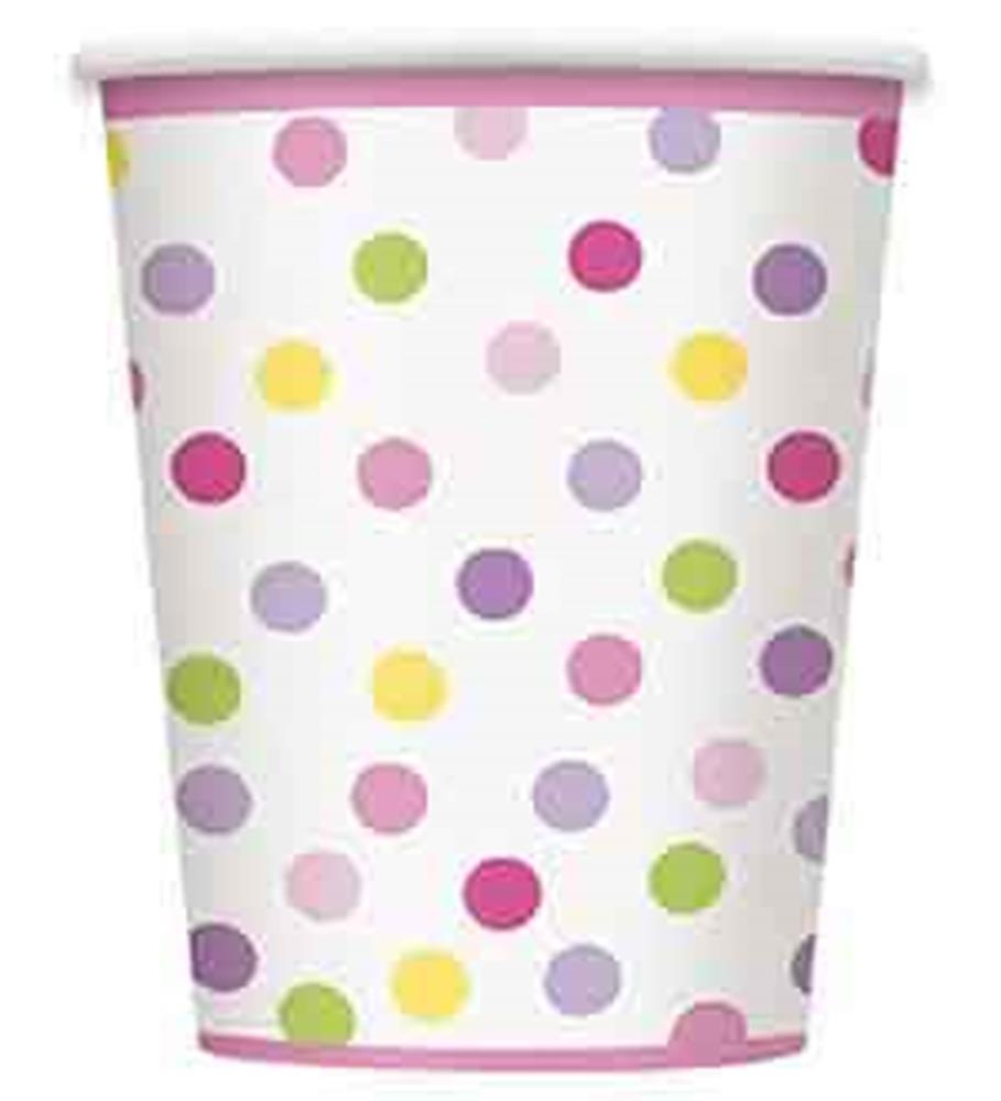 Baby Girl Stork 9oz Cup 8ct