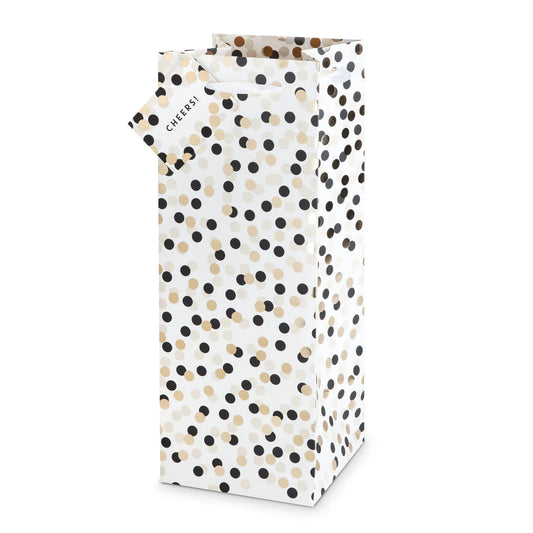 Tuxedo Dots 1.5L Bottle Bag Cakewalk 1ct
