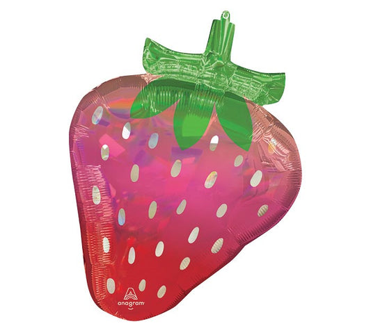 Anagram 27 inch Strawberry Fruity Foil Balloon 1ct