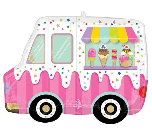 Anagram 26 inch Ice Cream Truck Foil Balloon 1ct