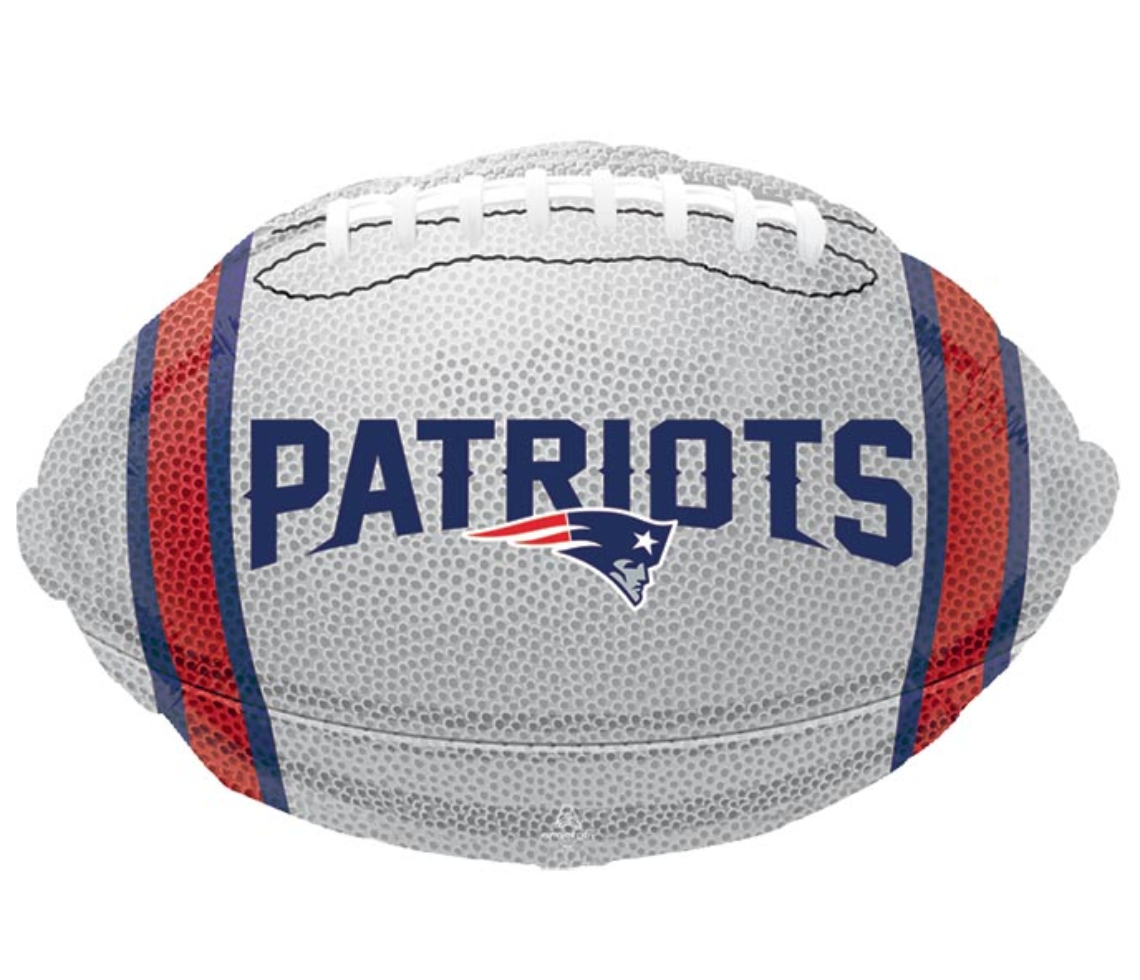 Anagram Foot Ball Shape NFL New England Patriots 17 inch Foil Balloon 1ct