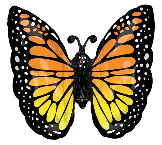 Anagram 25 inch Monarch Butterfly Foil Balloon 1ct