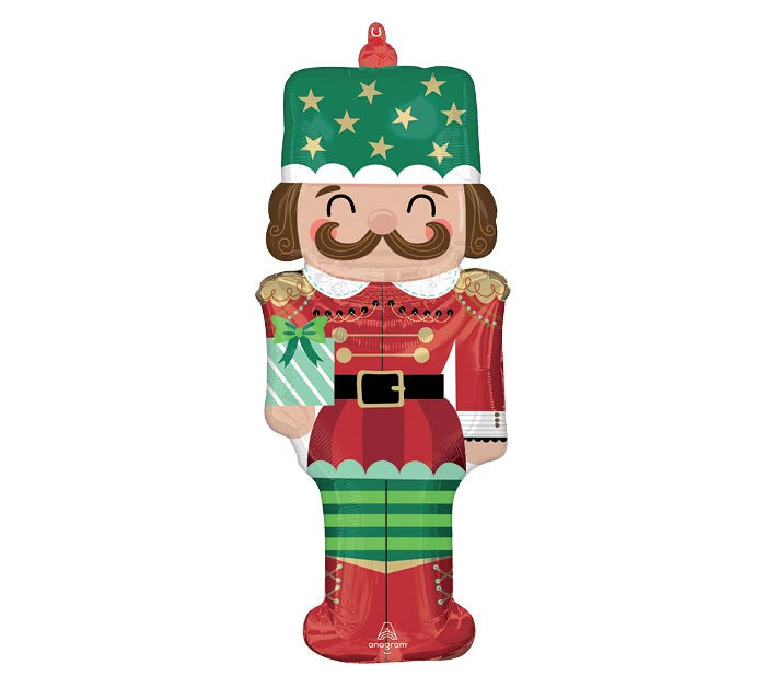 Anagram 34 inch Christmas Nutcracker Foil Balloon 1ct