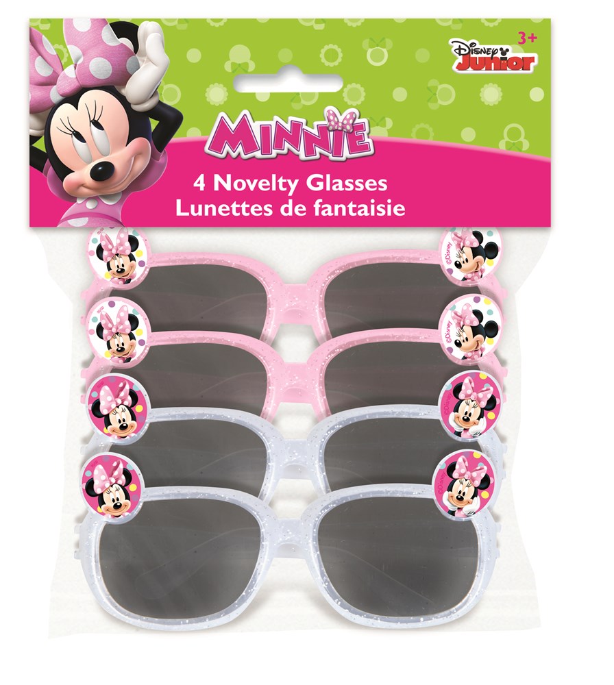 Minnie Bowtique Novelty Glasses 4ct