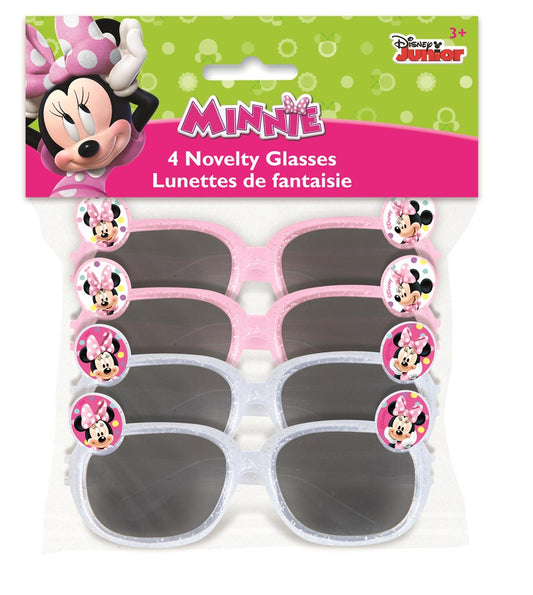 Minnie Bowtique Novelty Glasses 4ct