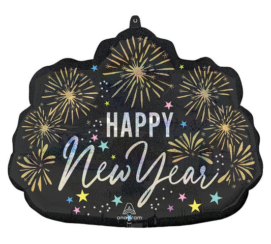 Anagram 24 inch New Years Eve Festive Foil Balloon 1ct