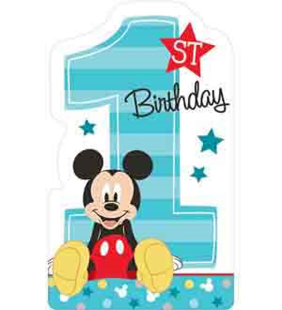 Mickey Fun To Be One Invitation 8ct