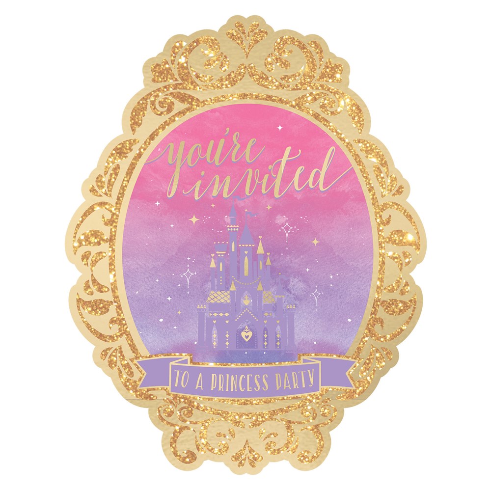 Disney Princess Deluxe Invite 8ct