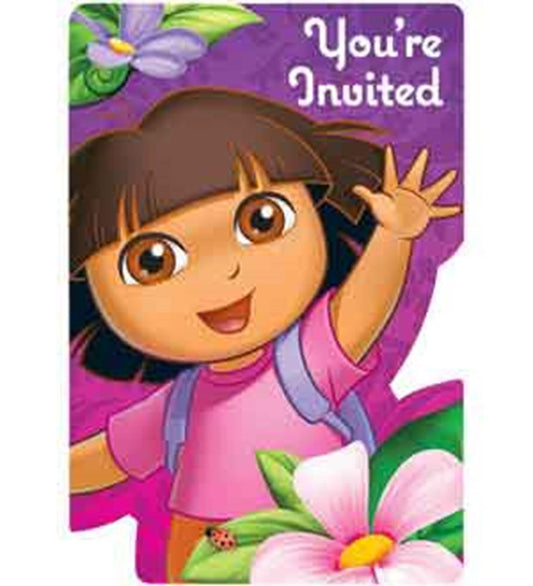 Dora Flower Adventure Invites