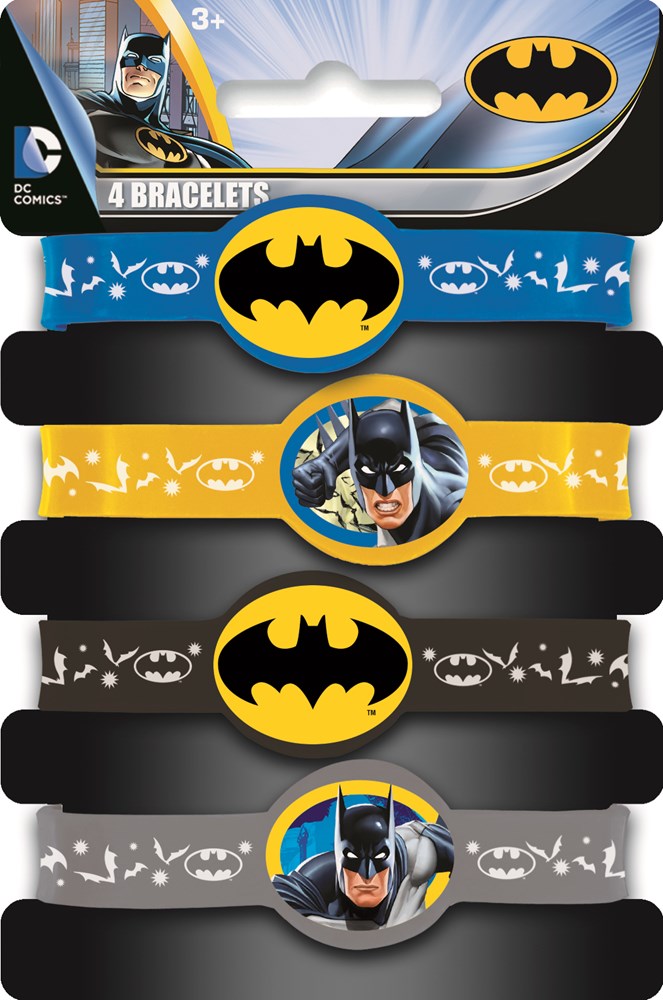 Pulsera elástica Batman 4ct