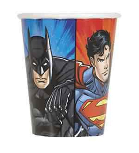 Justice League 9oz Paper Cups, 8ct