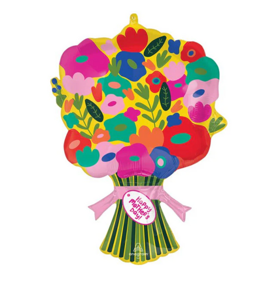Anagram Happy Mothers Day Hothouse Petals 30 inch Foil Balloon 1ct