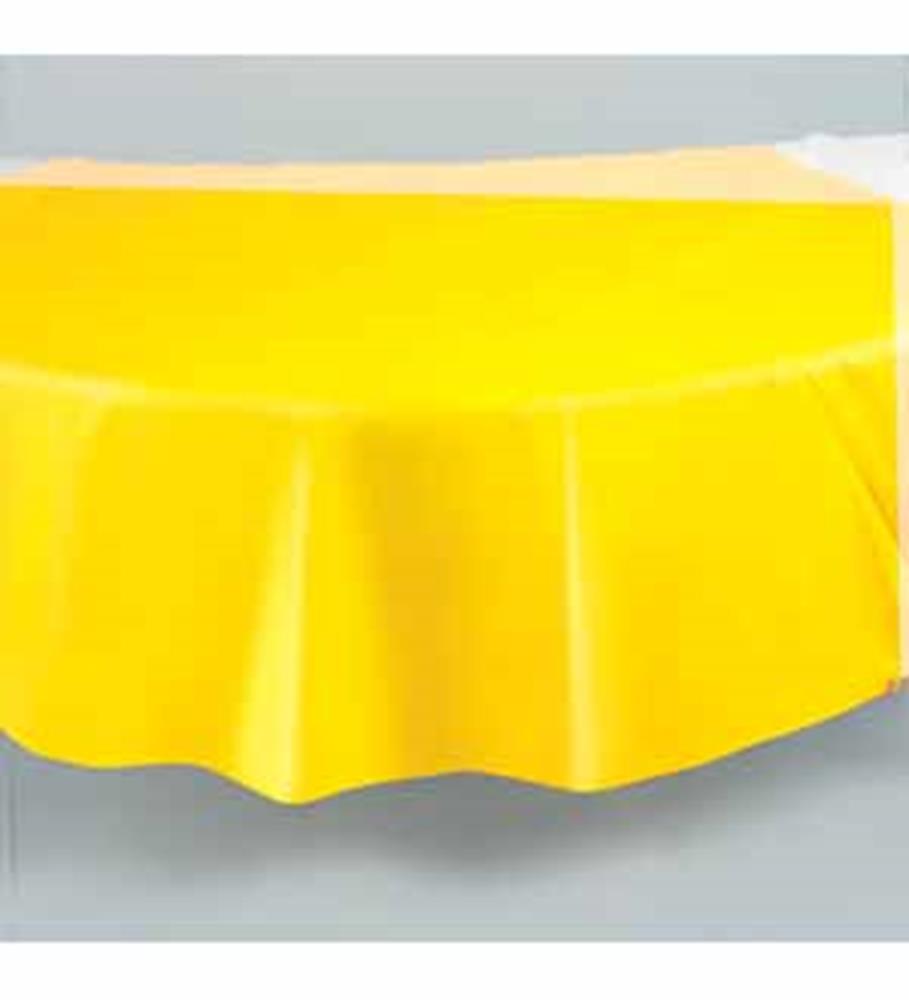 Sunflower Yellow Tablecover Round 84in D