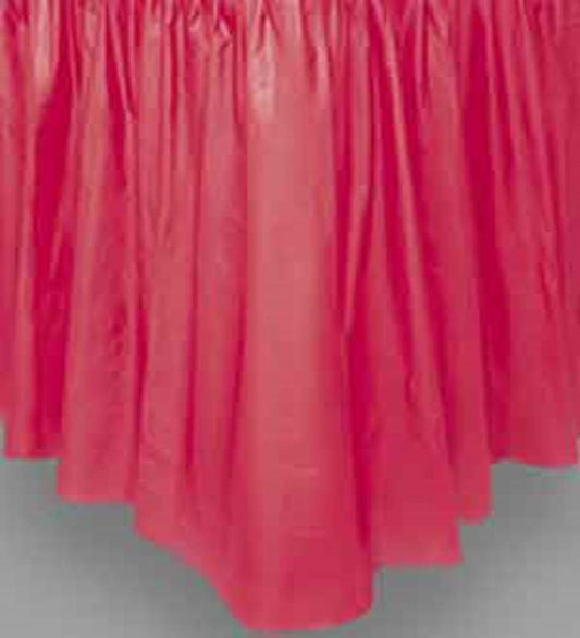 Ruby Red Tableskirt 29in x 14ft