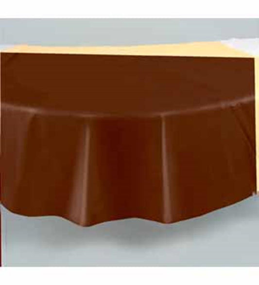 Mantel Marrón Redondo 84in