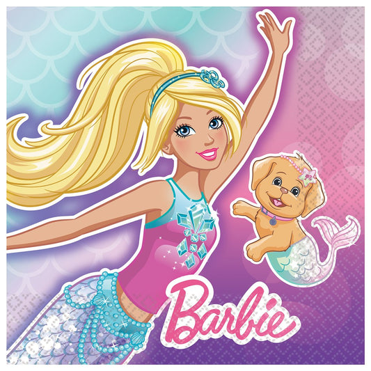 Servilleta Barbie Sirena (S) 16ct