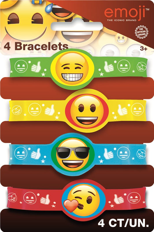 Pulsera elástica Emoji 4ct