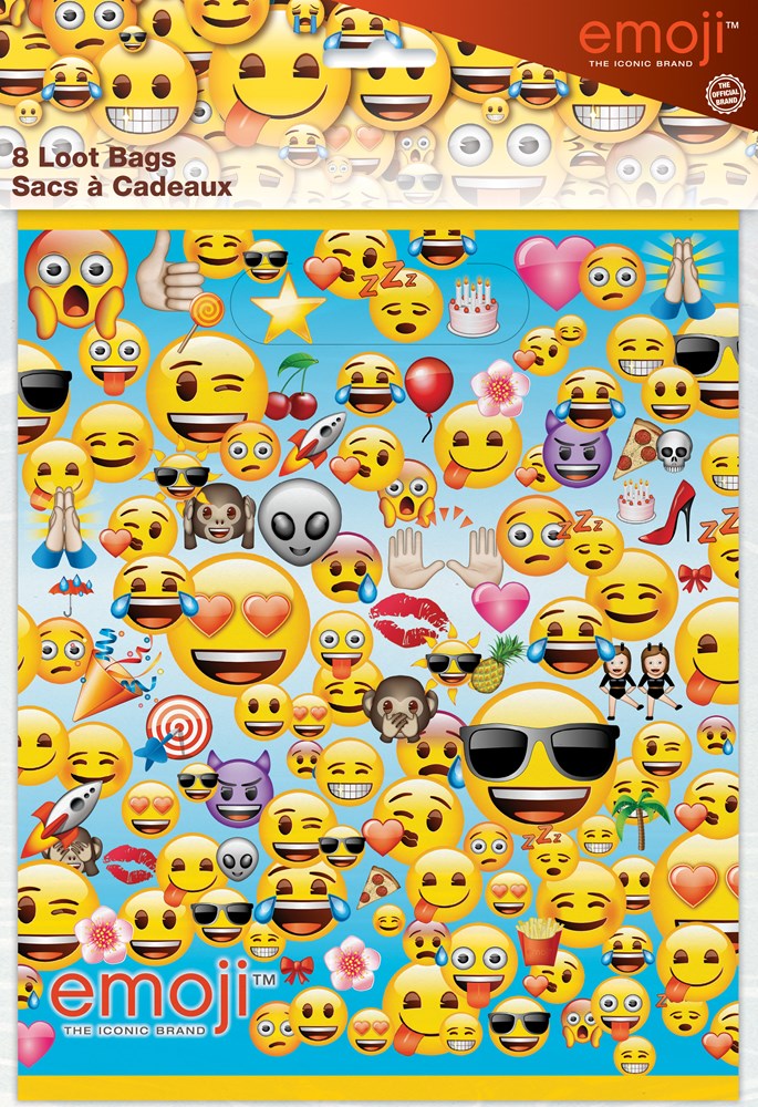 Bolsa de botín Emoji 8ct