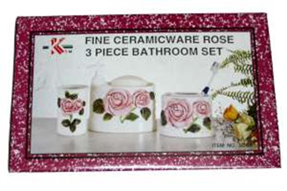 Rose Bathroom Set