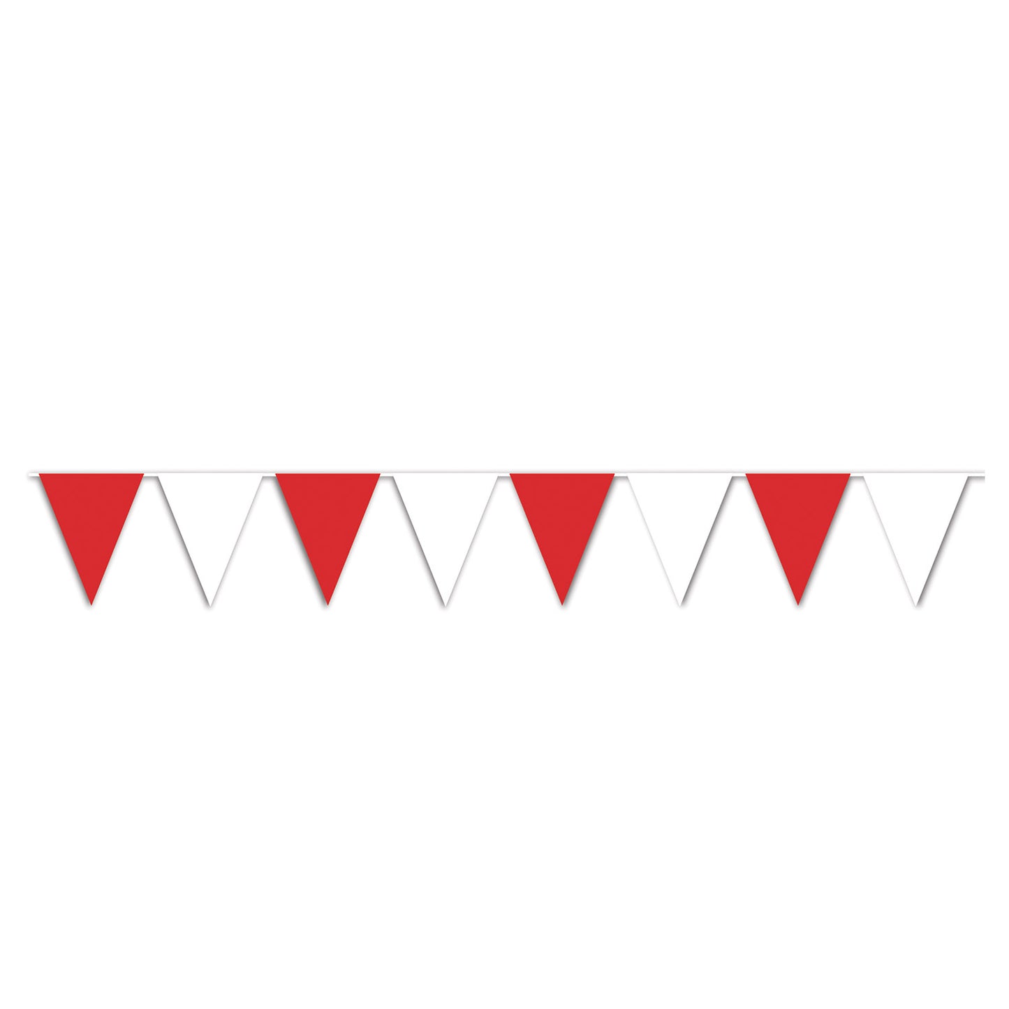 Circus Red and White Pennant Banner