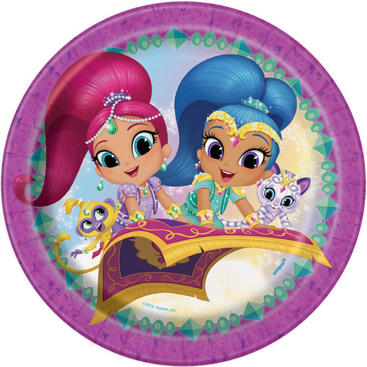 Shimmer and Shine Plate (L) 8ct