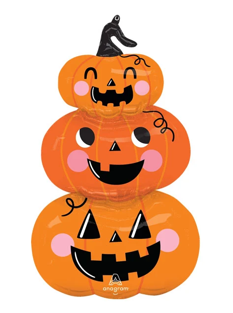 Anagram Halloween Stack-O-Lanterns 34 inch Foil Balloon 1ct