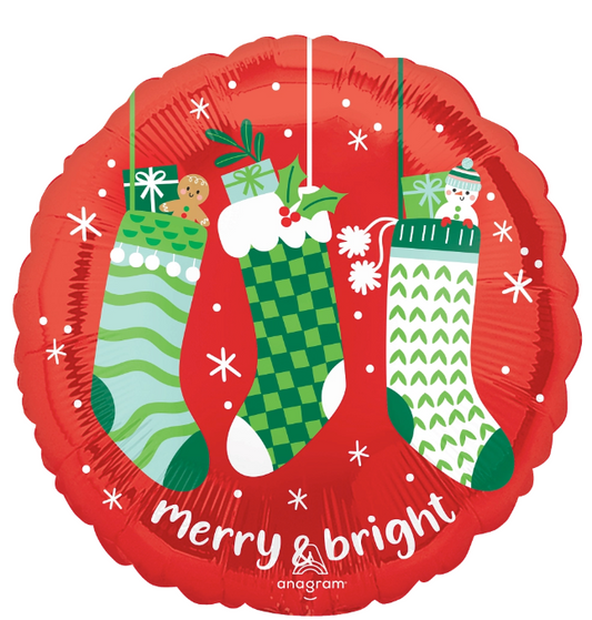 Anagram Christmas Cozy Cheer 17 inch Round Foil Balloon 1ct