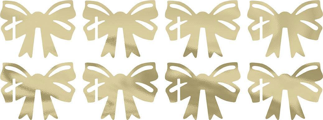 Gold Foil paper Bow Drink Marker 8ct