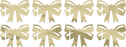 Gold Foil paper Bow Drink Marker 8ct