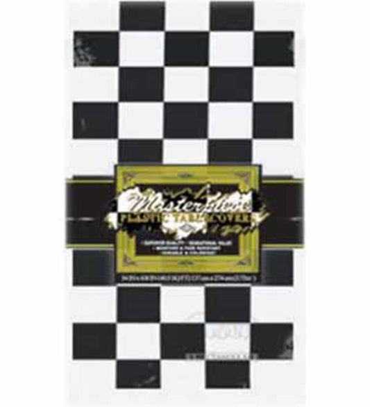 Mantel de cuadros de plástico