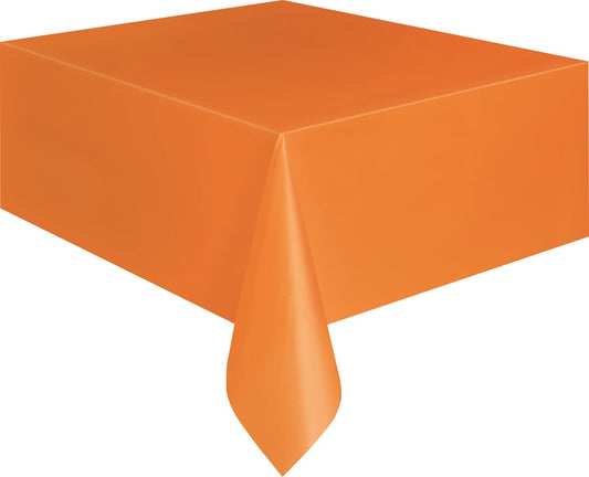 Pumpkin Orange Tablecover Rectangular 54 inch