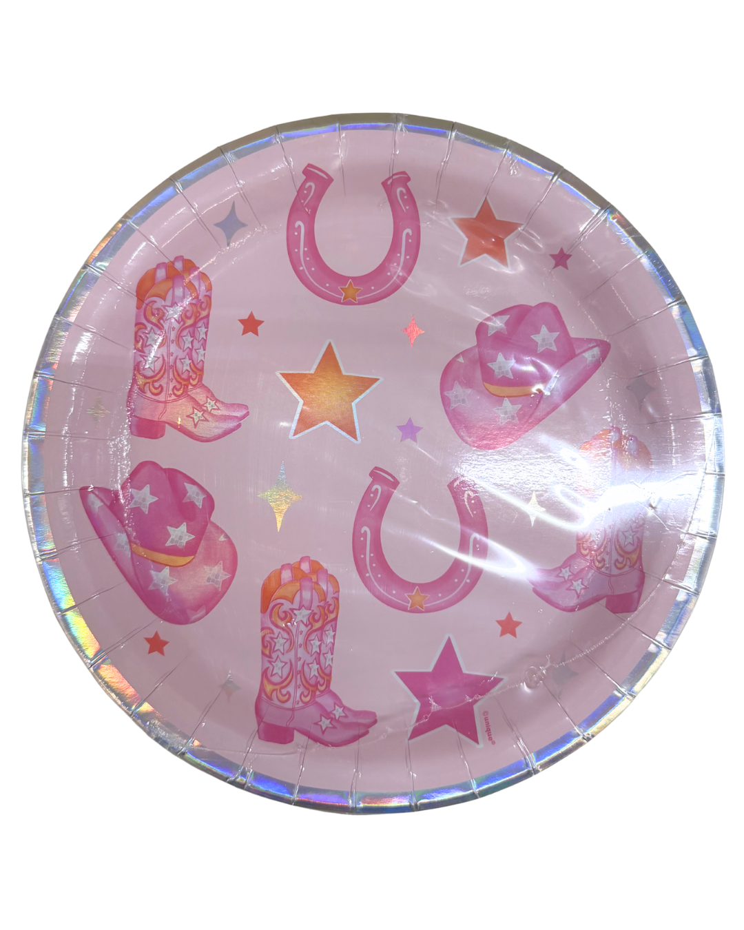 Disco Country 9 inch Plate 8 ct - Toy World Inc