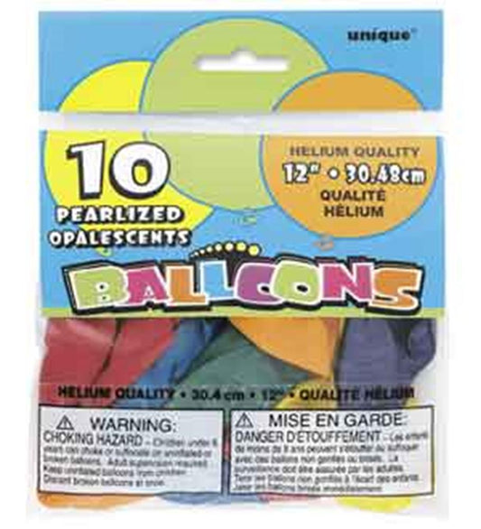 Balloon 12in - Asst Pastel 10ct