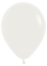 5 inch Sempertex Deluxe Almond White Latex Balloons 50ct